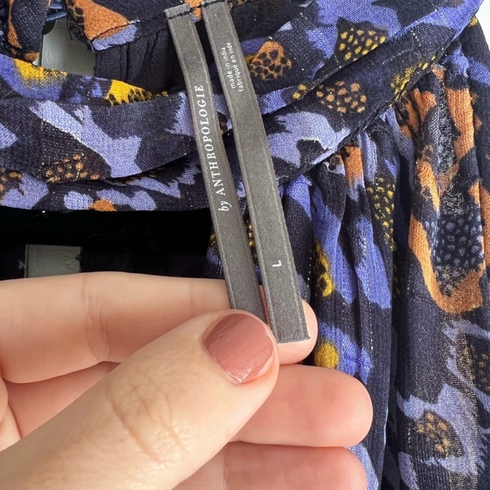 Anthropologie Multicolor Patterned Sleeveless Blo… - image 4